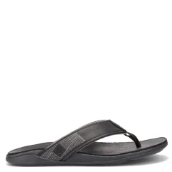 Flip Flops*OluKai Men's , Tuahine Sandal Black