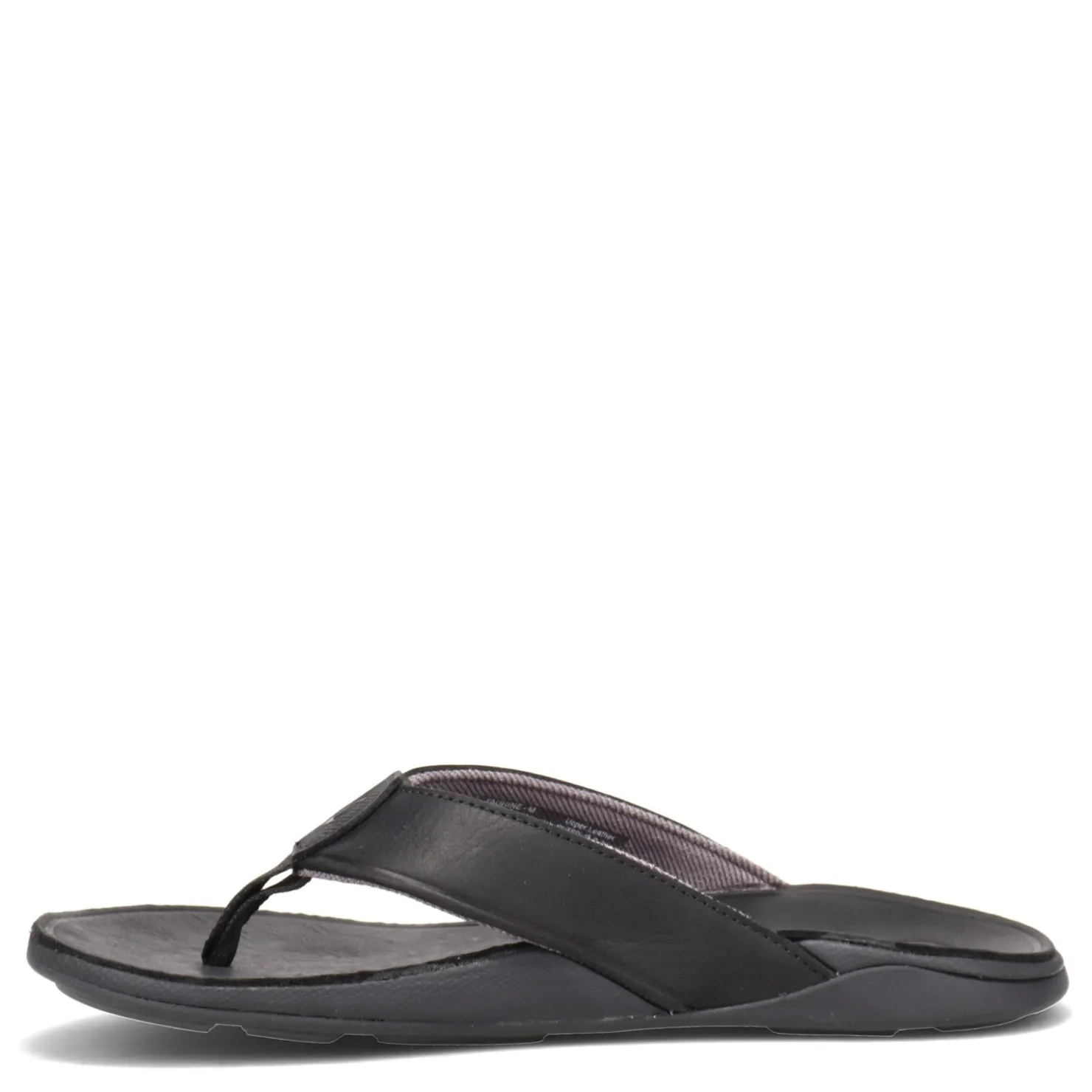 Flip Flops*OluKai Men's , Tuahine Sandal Black