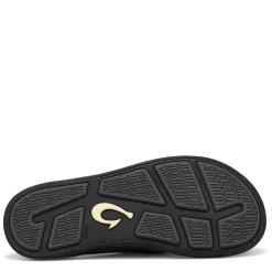 Flip Flops*OluKai Men's , Tuahine Sandal Black