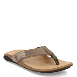 Flip Flops*OluKai Men's , Tuahine Sandal Hunter/Golden Sand