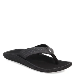 Flip Flops*OluKai Men's , Ulele Sandal Black Black