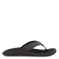 Flip Flops*OluKai Men's , Ulele Sandal Black Black