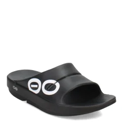 Sandals*OOFOS Men's , OOahh Sport Slide Sandal Black/White