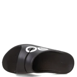Sandals*OOFOS Men's , OOahh Sport Slide Sandal Black/White