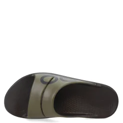 Sandals*OOFOS Men's , OOahh Sport Slide Sandal Tactical Green