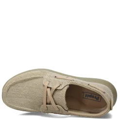 Loafers*Propet Men's , Viasol Lace Boat Shoe Tan