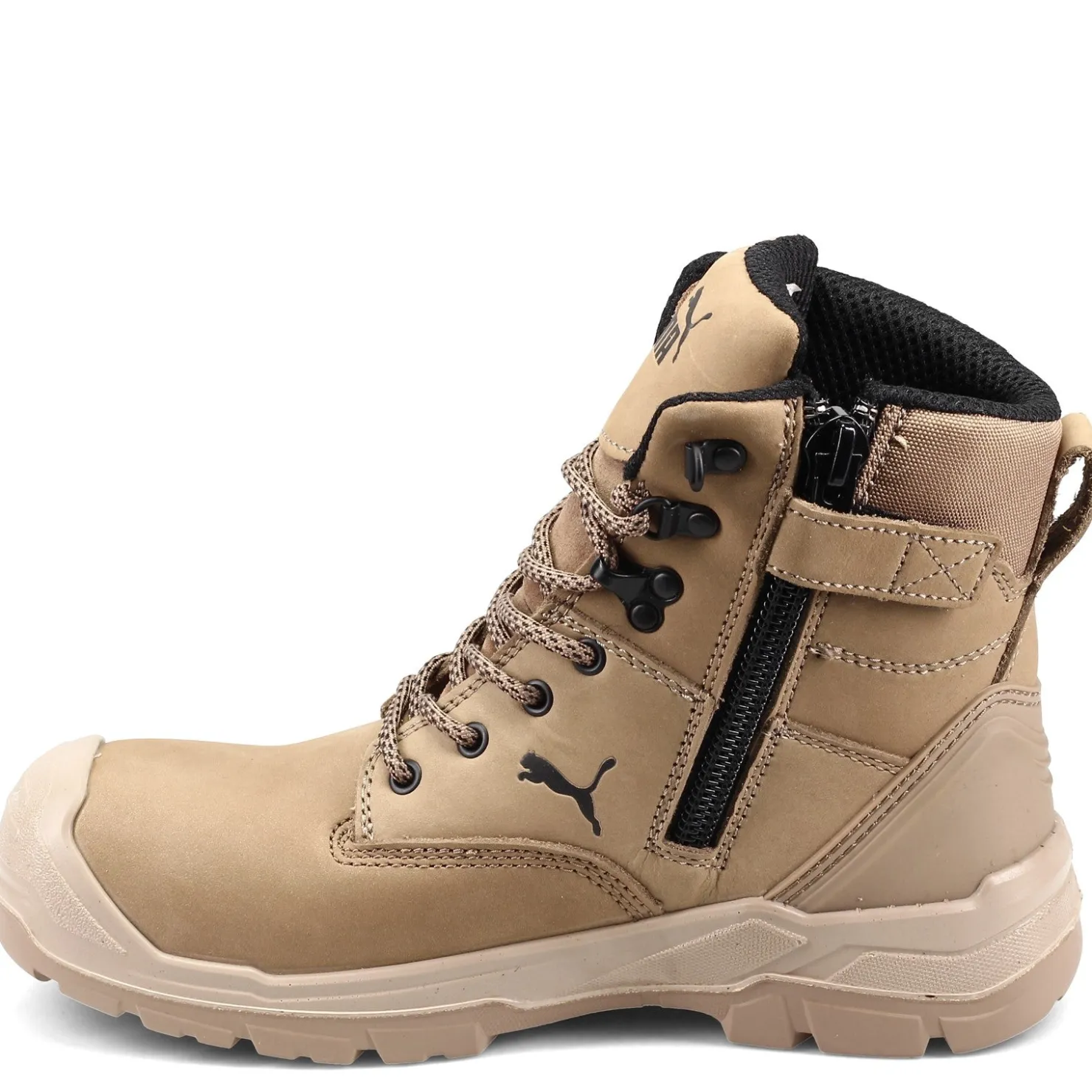 Boots*Puma Safety Men's Puma, Conquest 7 Inch CTX Waterproof Boot Stone