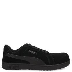 Sneakers & Athletics*Puma Safety Men's Puma, Iconic Composite Toe Work Shoe Black Suede
