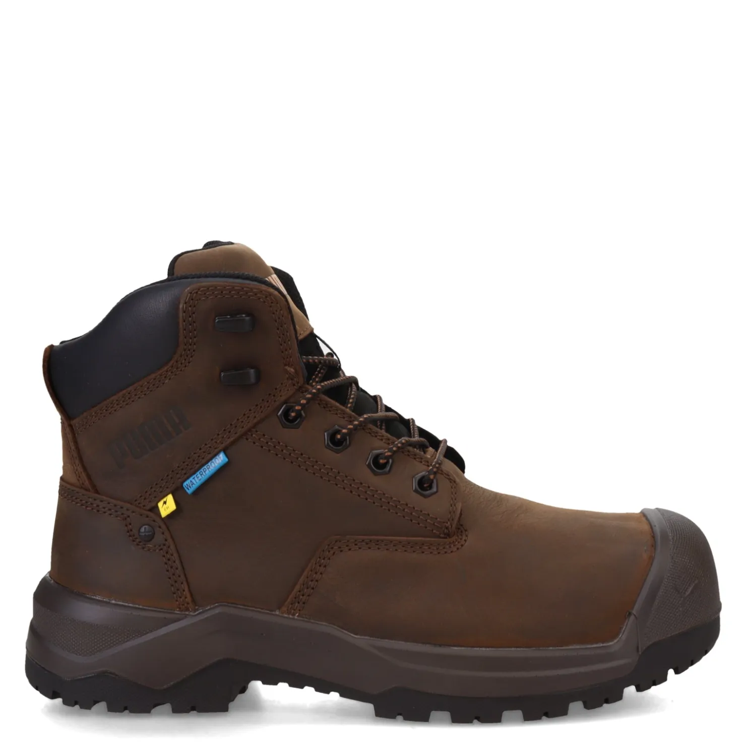 Boots*Puma Safety Men's , Granite HD MT Mid Comp Toe Boot Brown