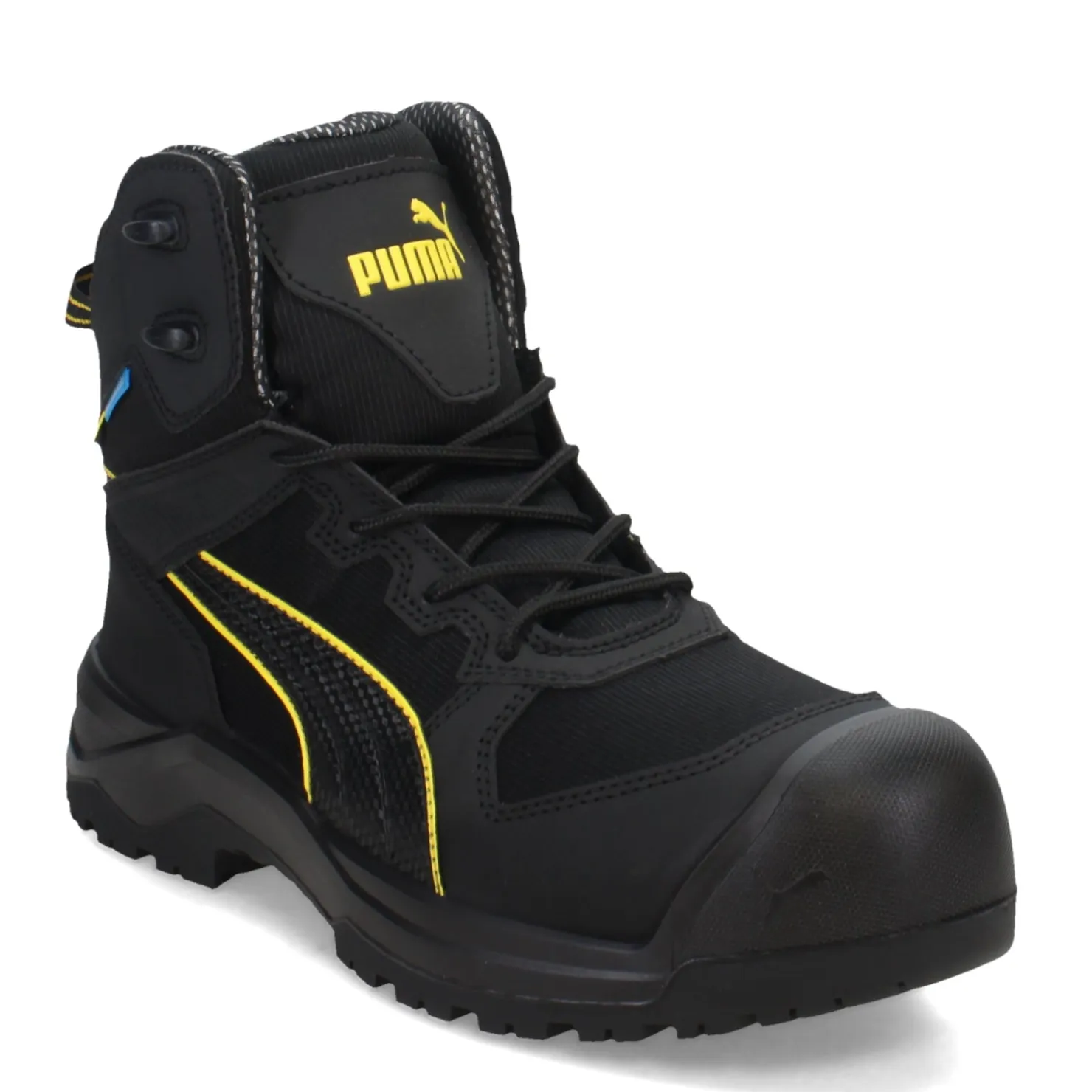 Boots*Puma Safety Men's , Rock HD Mid Comp Toe Boot Black