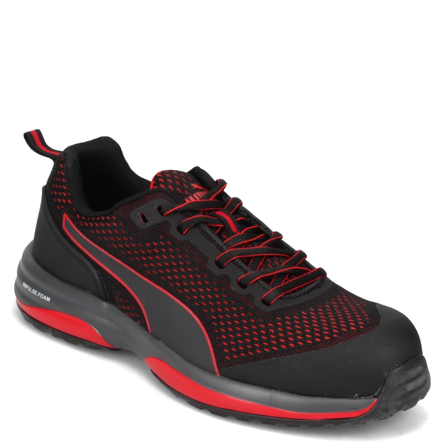 Sneakers & Athletics*Puma Safety Men's , Speed Comp Toe Work Shoe Black / Red