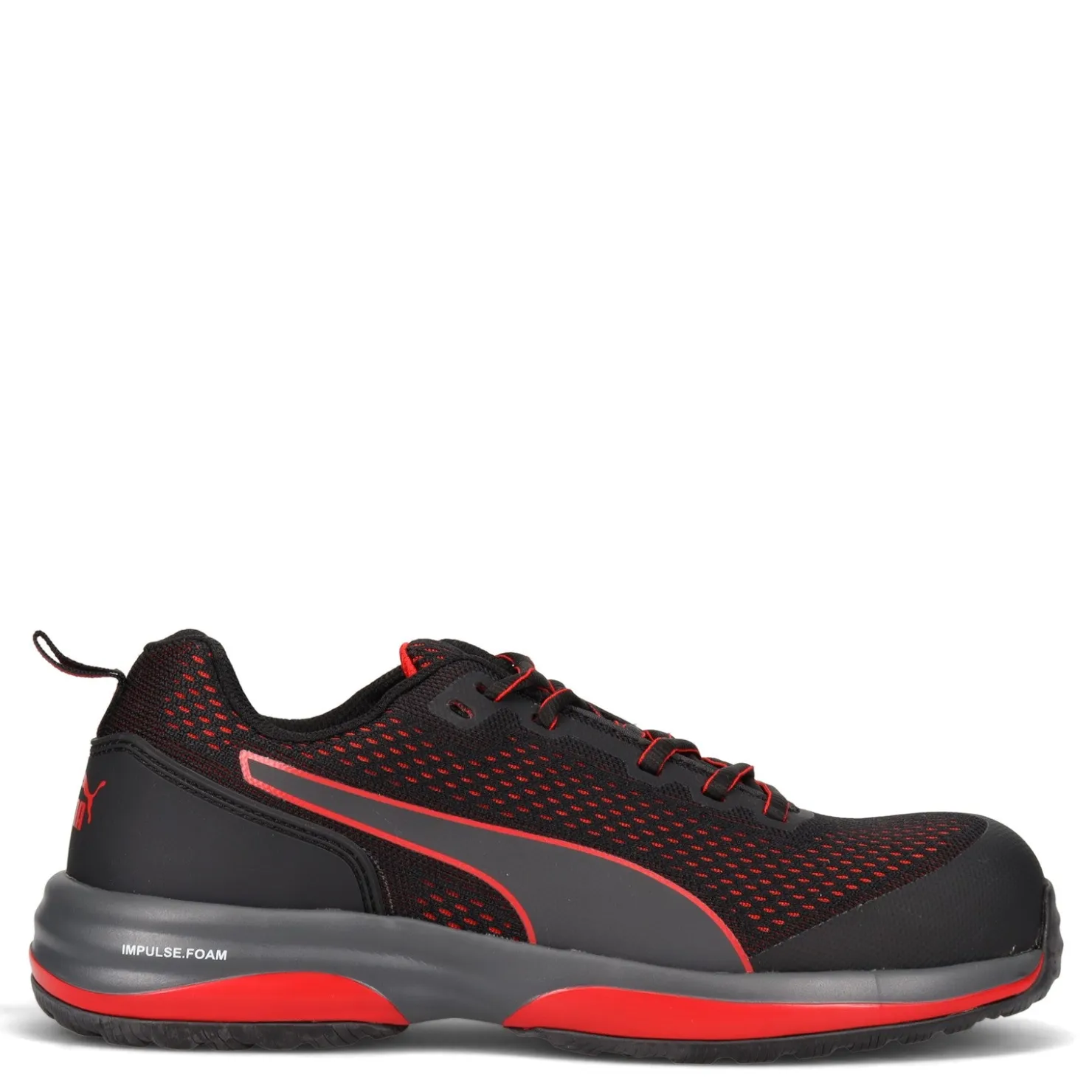 Sneakers & Athletics*Puma Safety Men's , Speed Comp Toe Work Shoe Black / Red