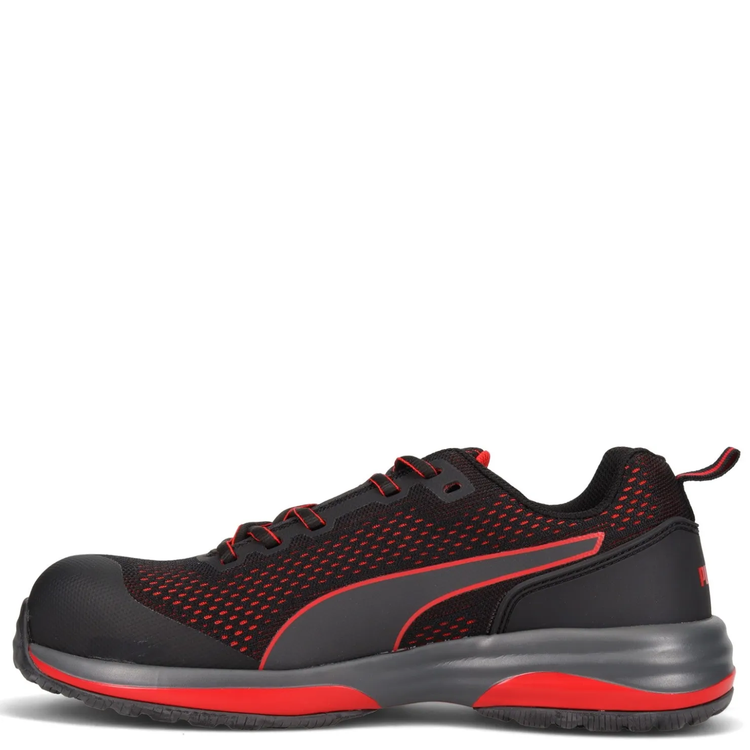 Sneakers & Athletics*Puma Safety Men's , Speed Comp Toe Work Shoe Black / Red
