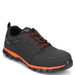Sneakers & Athletics*Reebok Work Men's , Sublite Cush Exofuse Work Shoe Black Orange
