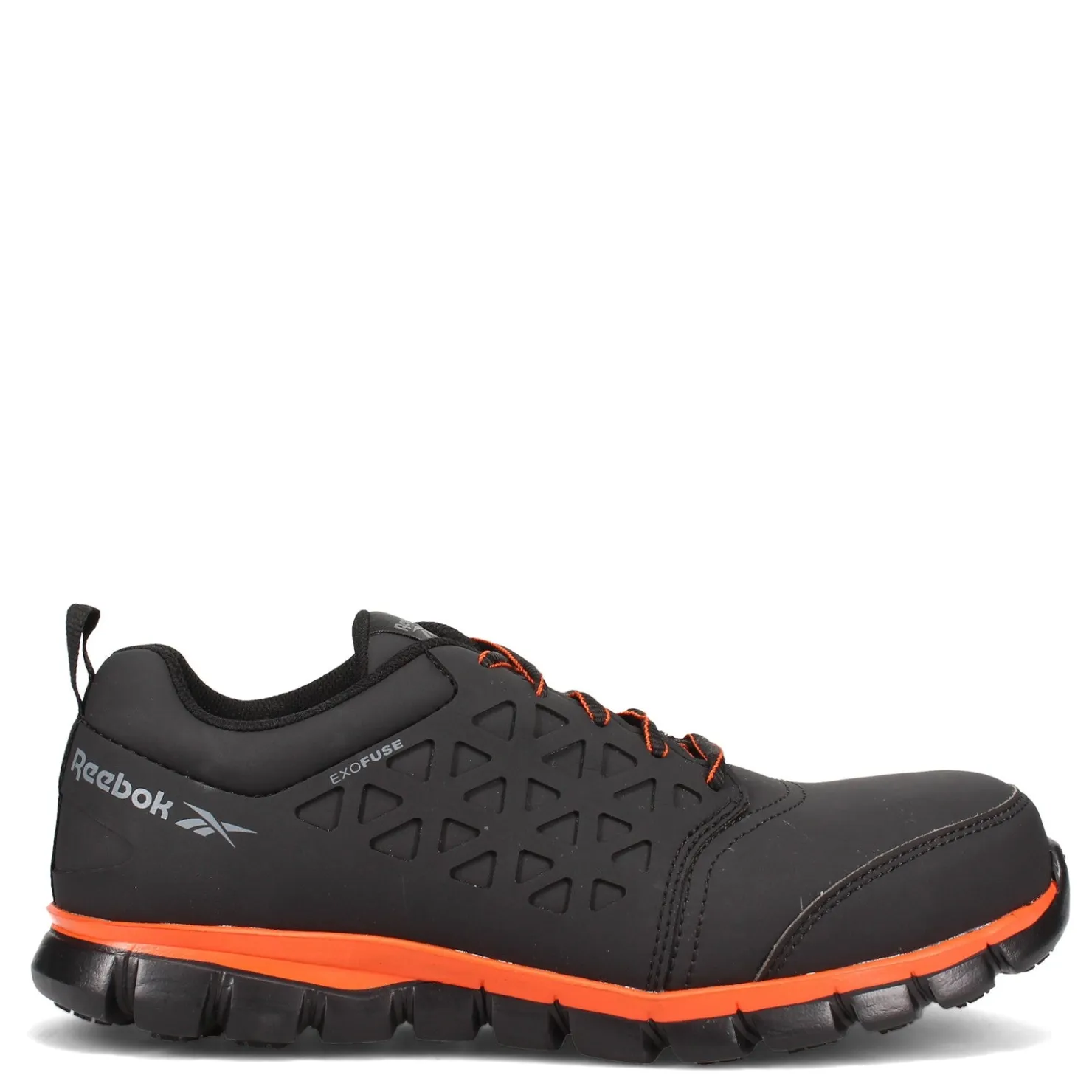 Sneakers & Athletics*Reebok Work Men's , Sublite Cush Exofuse Work Shoe Black Orange