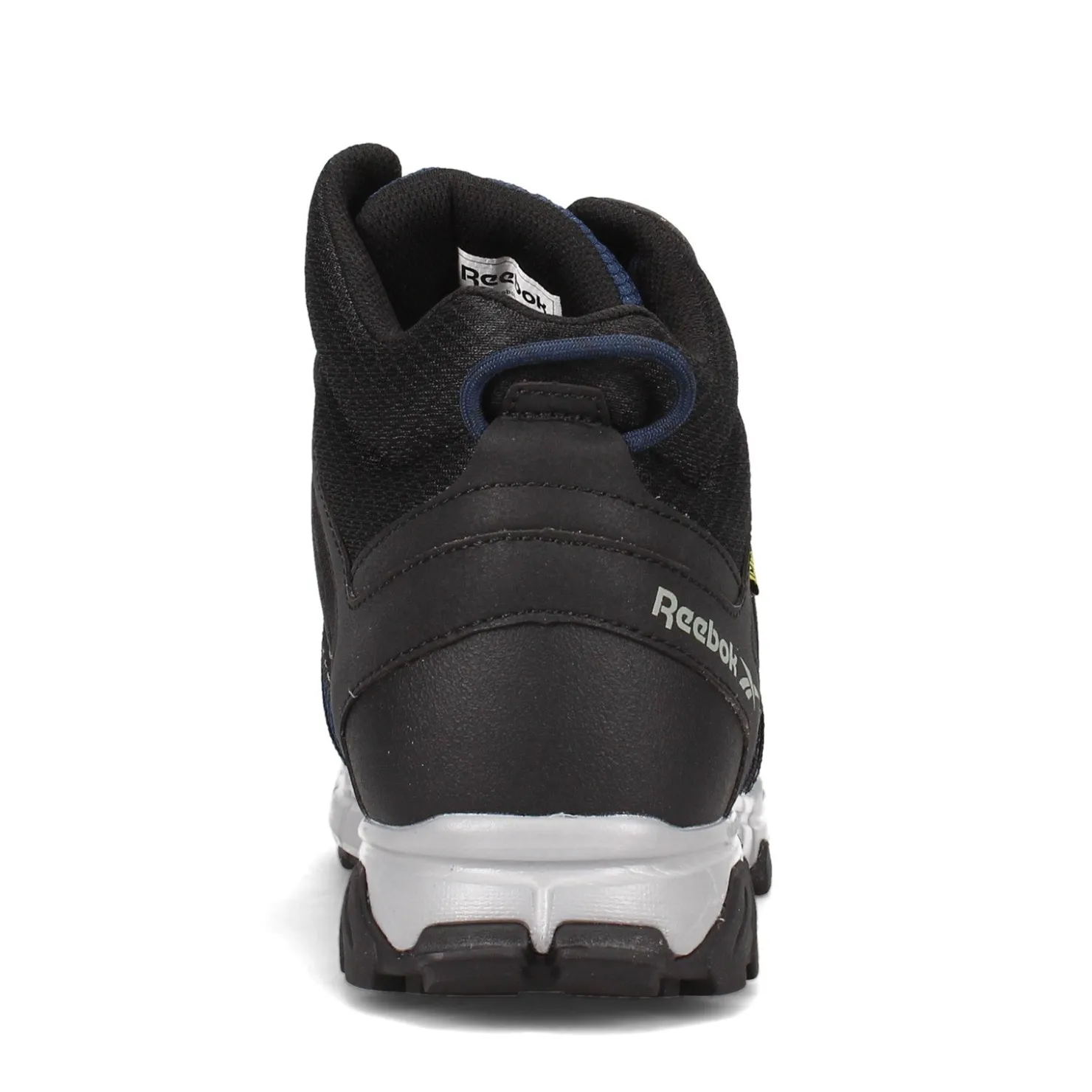 Boots*Reebok Work Men's , Trail Grip Mid Work Shoe Navy / Black