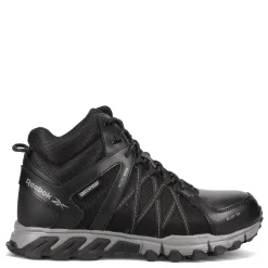 Boots*Reebok Work Men's , Trail Grip Mid Waterproof Black