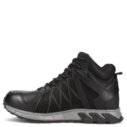 Boots*Reebok Work Men's , Trail Grip Mid Waterproof Black