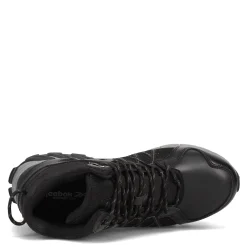 Boots*Reebok Work Men's , Trail Grip Mid Waterproof Black