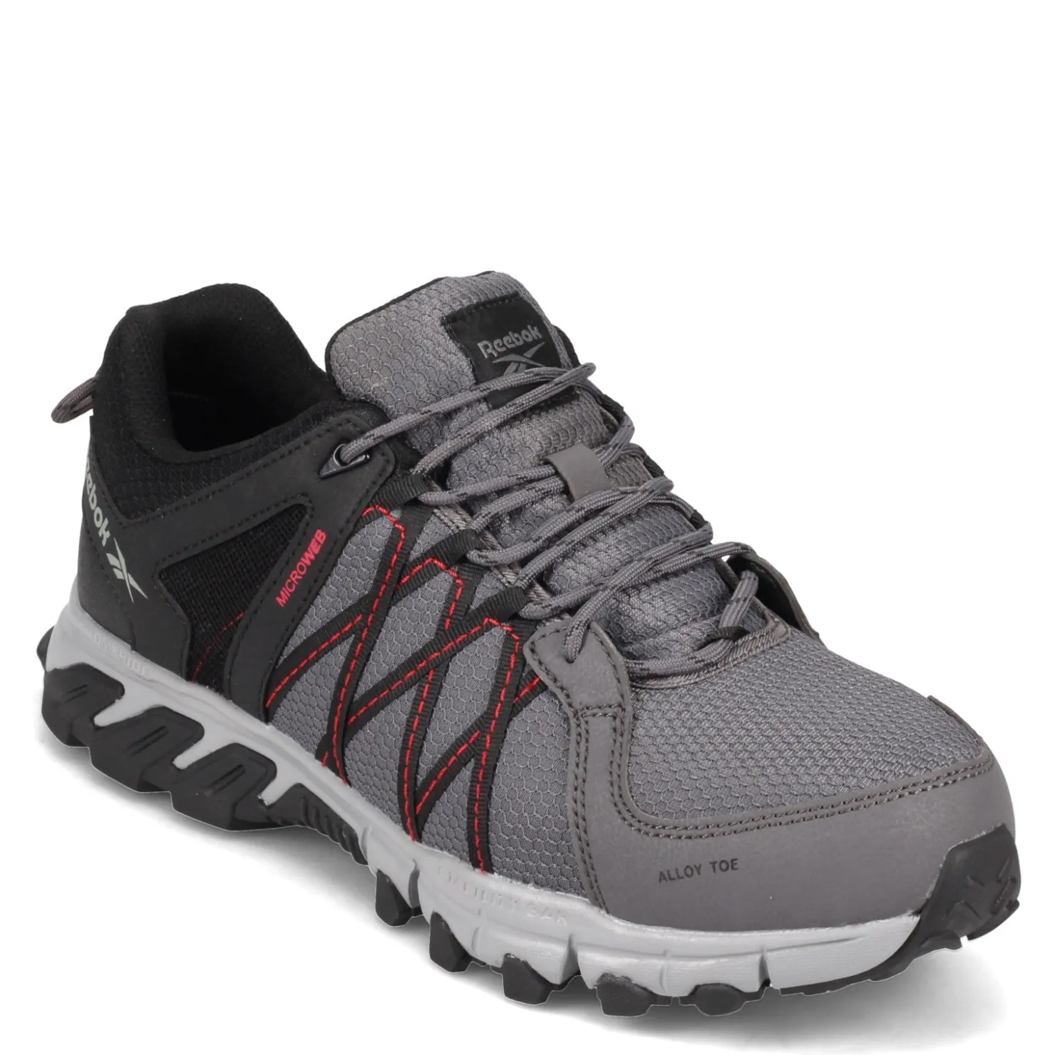 Work & Safety*Reebok Work Men's , Trail Grip Low Work Shoe Grey Black