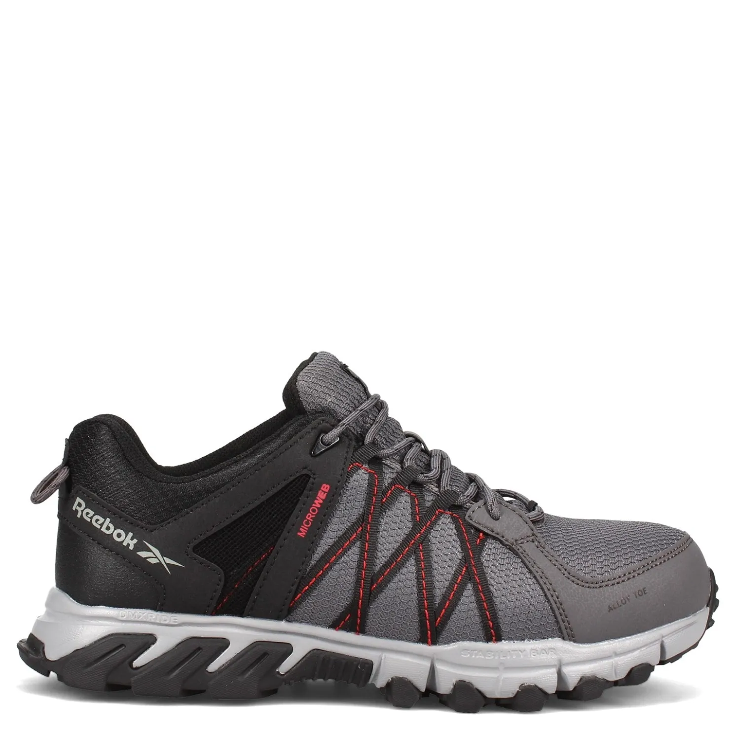 Work & Safety*Reebok Work Men's , Trail Grip Low Work Shoe Grey Black