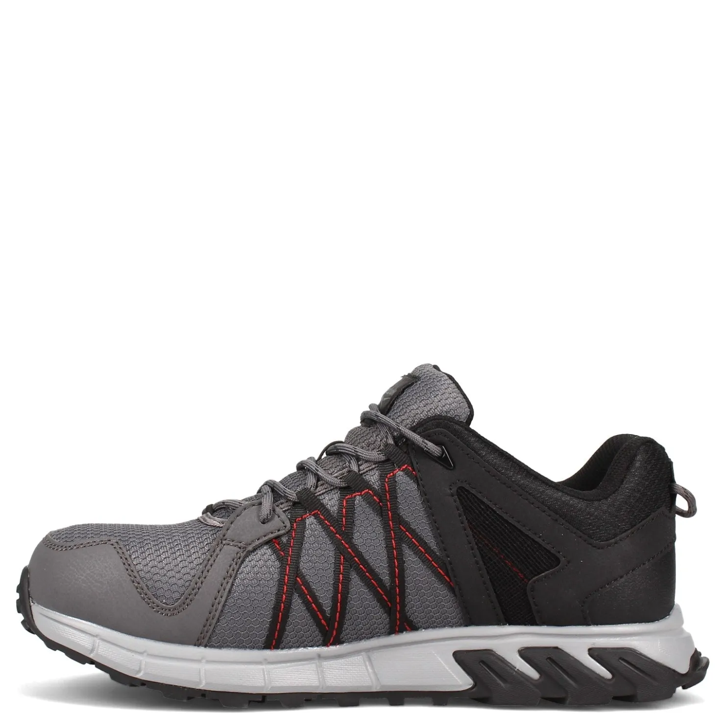 Work & Safety*Reebok Work Men's , Trail Grip Low Work Shoe Grey Black