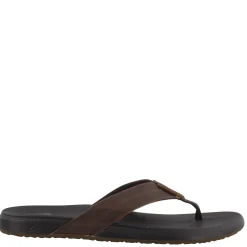 Flip Flops*Reef Men's , Cushion Bounce Thong Sandal Black/Brown