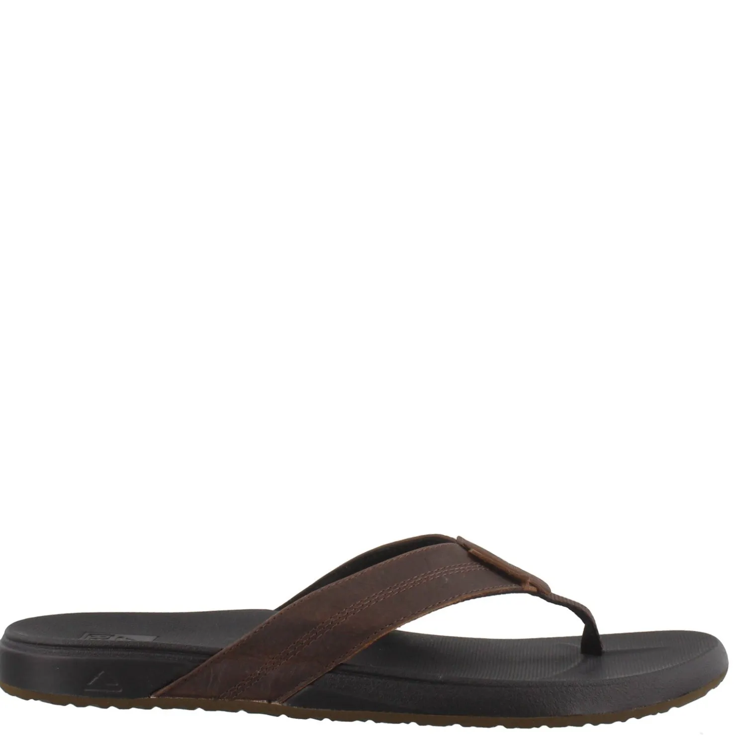 Flip Flops*Reef Men's , Cushion Bounce Thong Sandal Black/Brown