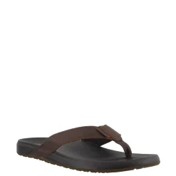 Flip Flops*Reef Men's , Cushion Bounce Thong Sandal Black/Brown