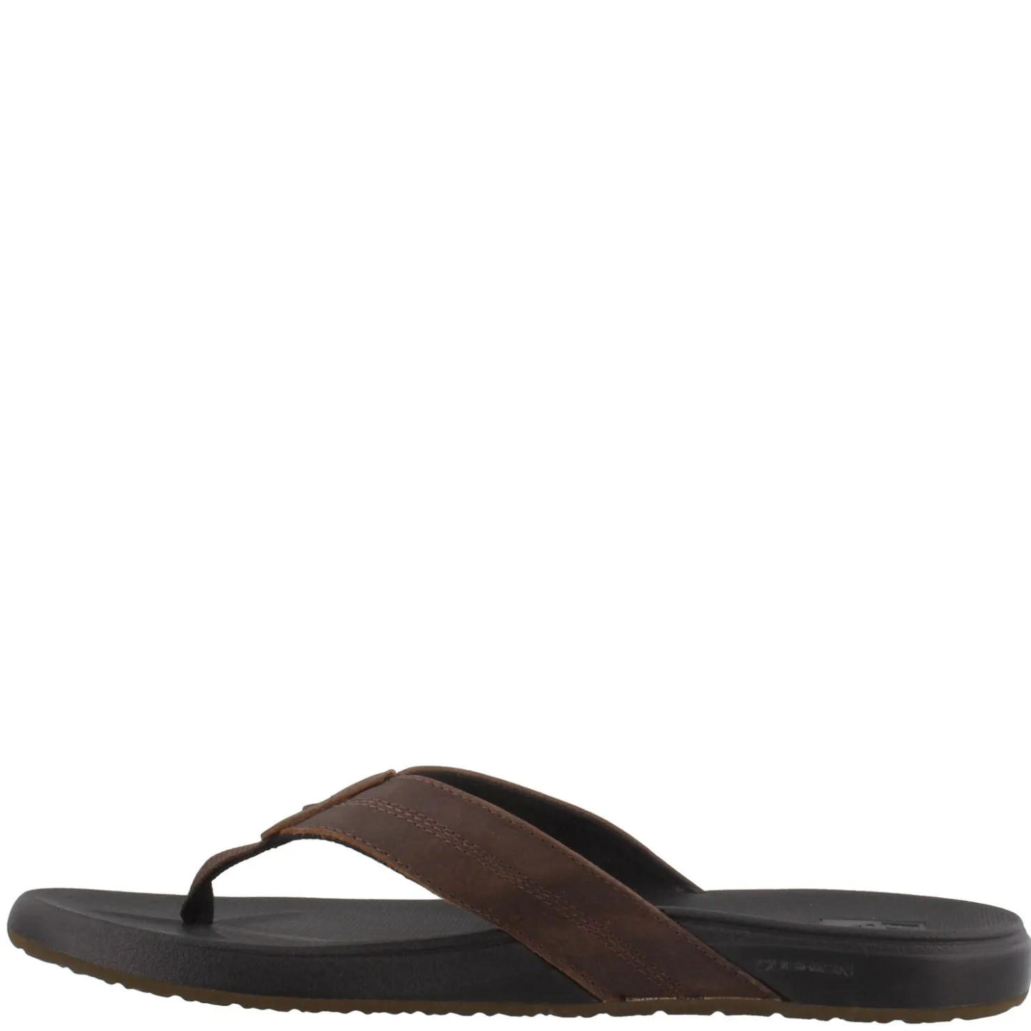 Flip Flops*Reef Men's , Cushion Bounce Thong Sandal Black/Brown