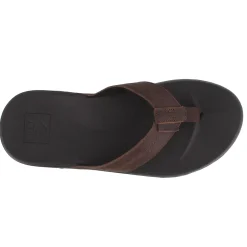 Flip Flops*Reef Men's , Cushion Bounce Thong Sandal Black/Brown