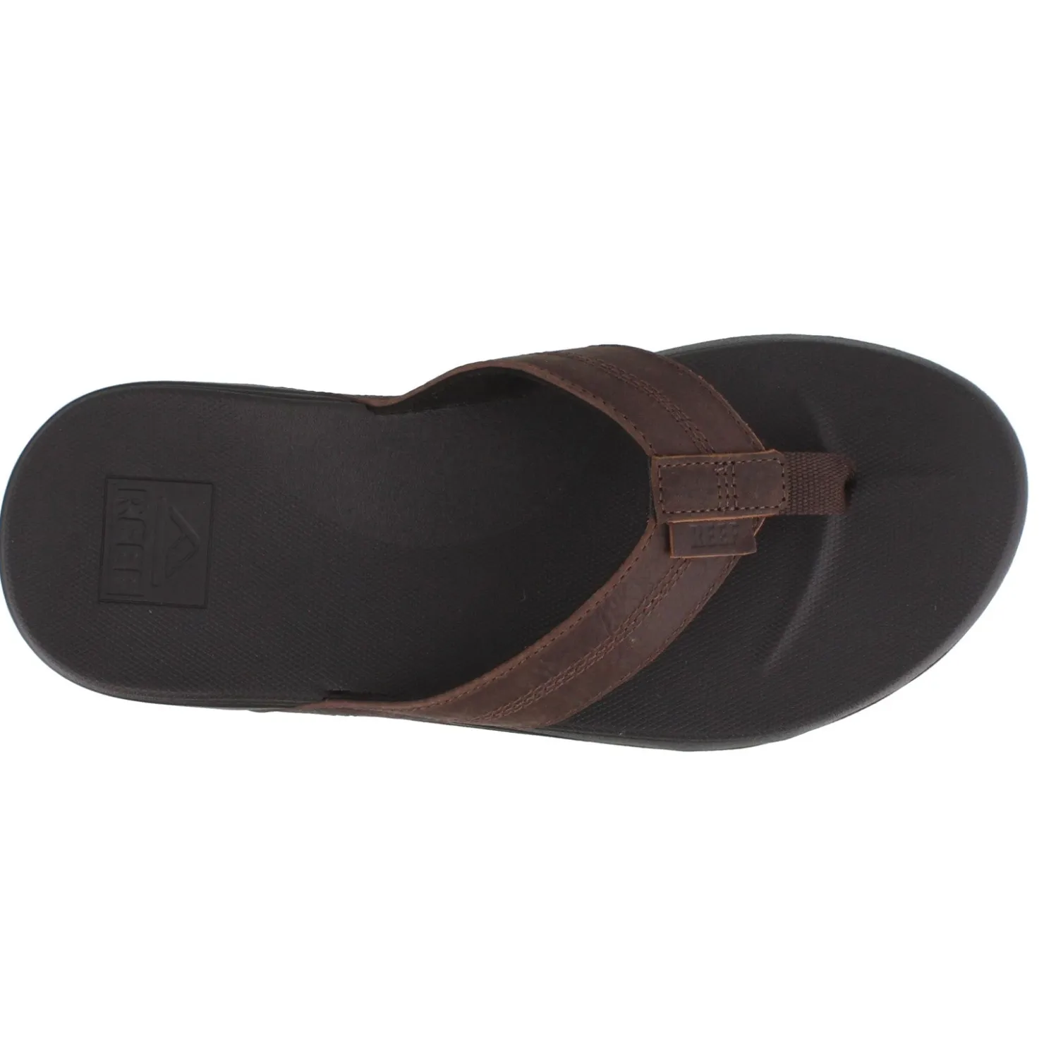 Flip Flops*Reef Men's , Cushion Bounce Thong Sandal Black/Brown
