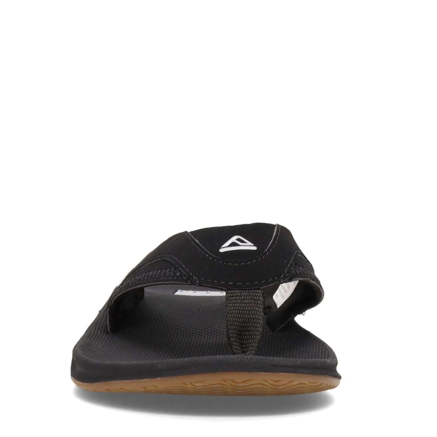 Sandals*Reef Men's , Fanning Flip-Flop Black/Silver