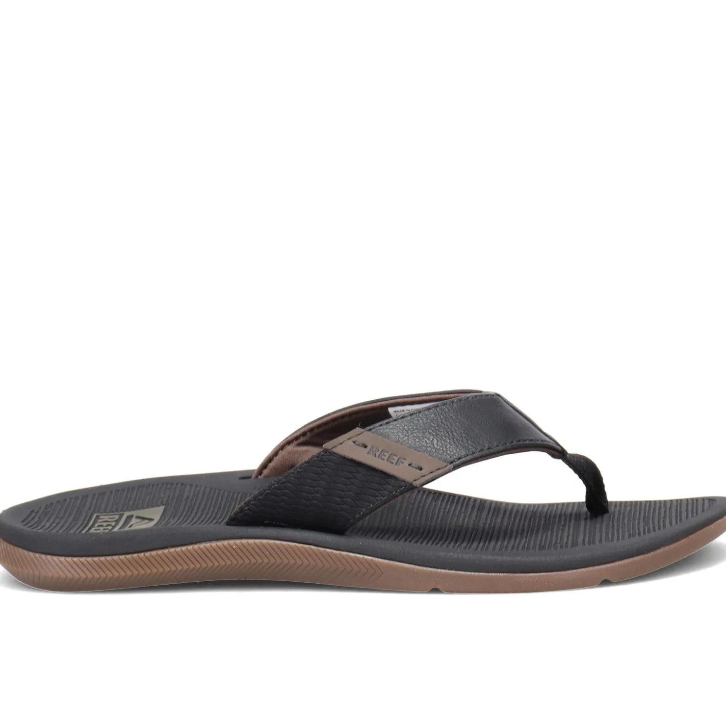 Sandals*Reef Men's , Santa Ana Sandal Black