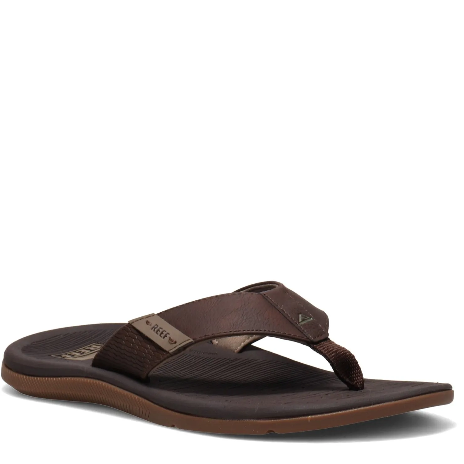 Sandals*Reef Men's , Santa Ana Sandal Brown
