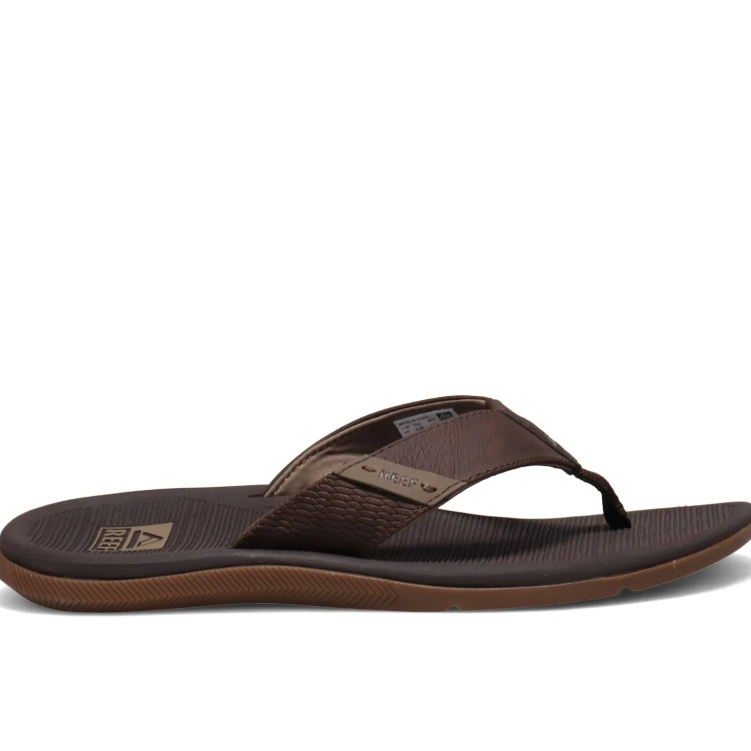 Sandals*Reef Men's , Santa Ana Sandal Brown