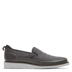 Loafers*Rockport Men's , Axelrod Quilted Slip-On Black Ripstop