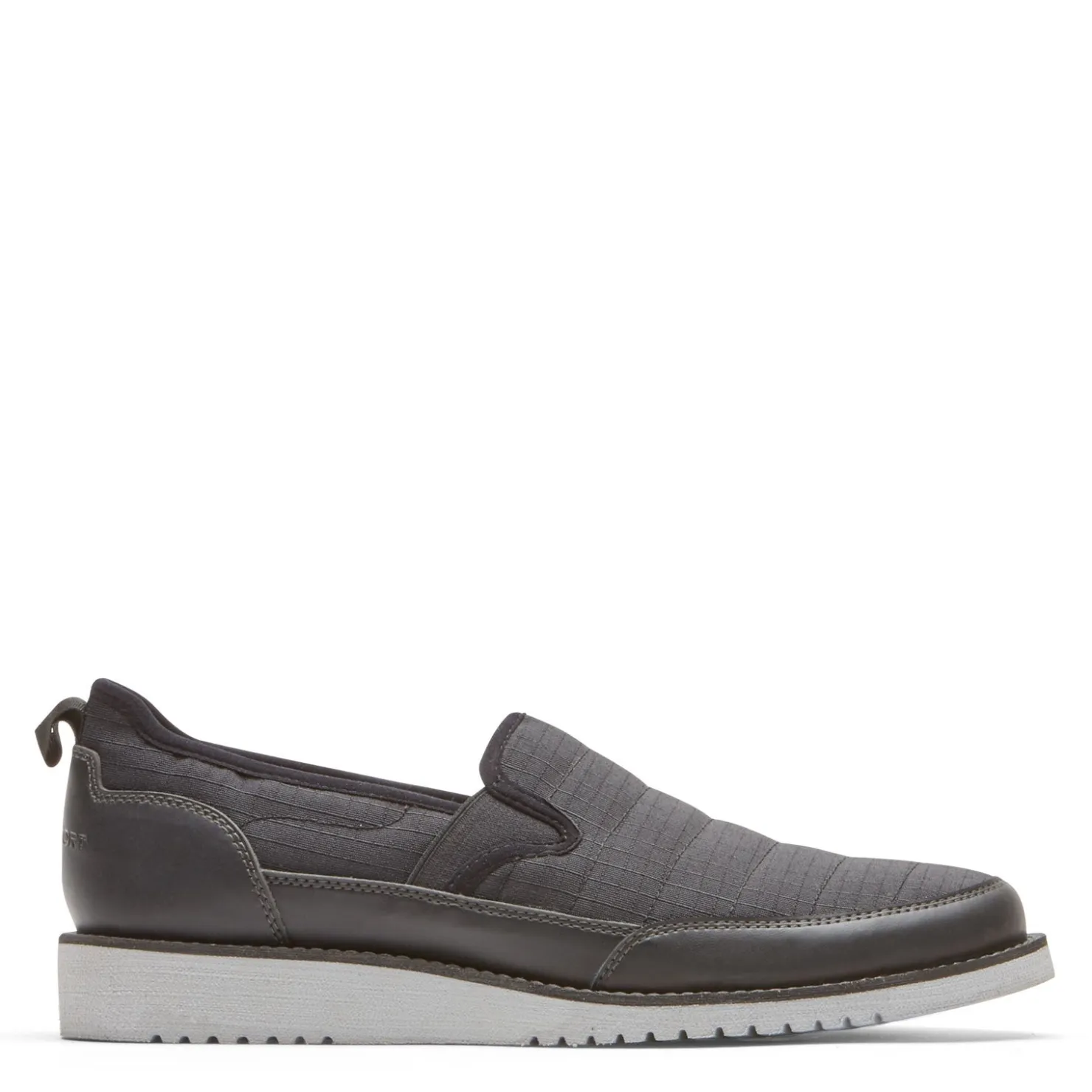 Loafers*Rockport Men's , Axelrod Quilted Slip-On Black Ripstop