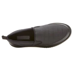 Loafers*Rockport Men's , Axelrod Quilted Slip-On Black Ripstop