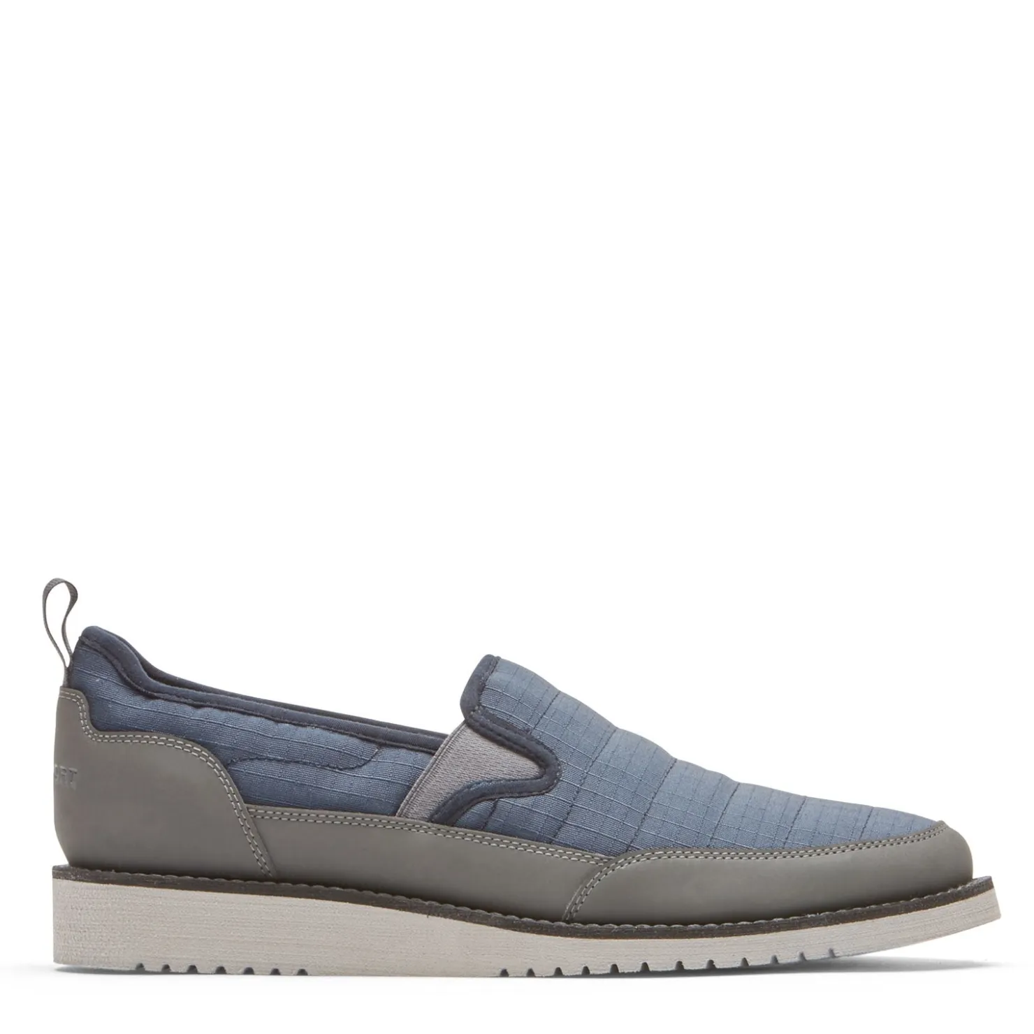 Slip-On Shoes*Rockport Men's , Axelrod Quilted Slip-On Navy Ripstop