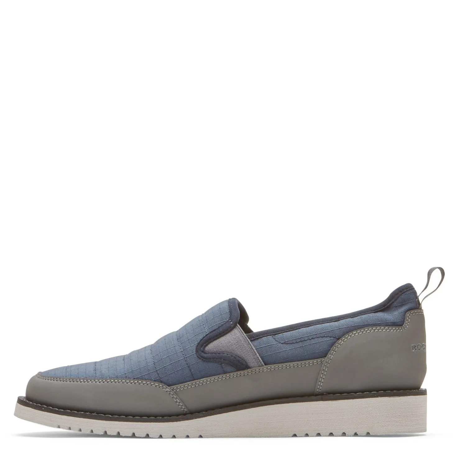 Slip-On Shoes*Rockport Men's , Axelrod Quilted Slip-On Navy Ripstop