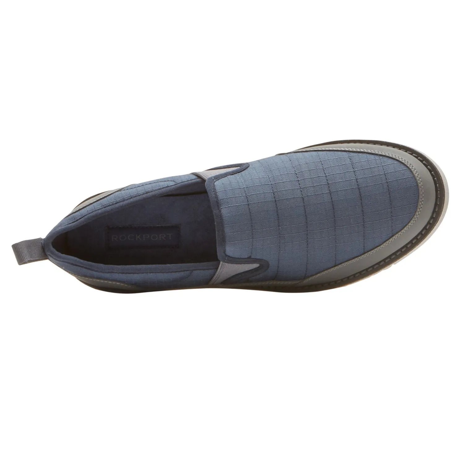 Slip-On Shoes*Rockport Men's , Axelrod Quilted Slip-On Navy Ripstop