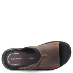Sandals*Rockport Men's , Darwyn 2 Slide Brown
