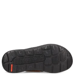 Sandals*Rockport Men's , Darwyn Cross Band Slide Sandal Coach Brown Leather