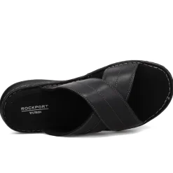 Slides*Rockport Men's , Darwyn Cross Band Slide Sandal Black