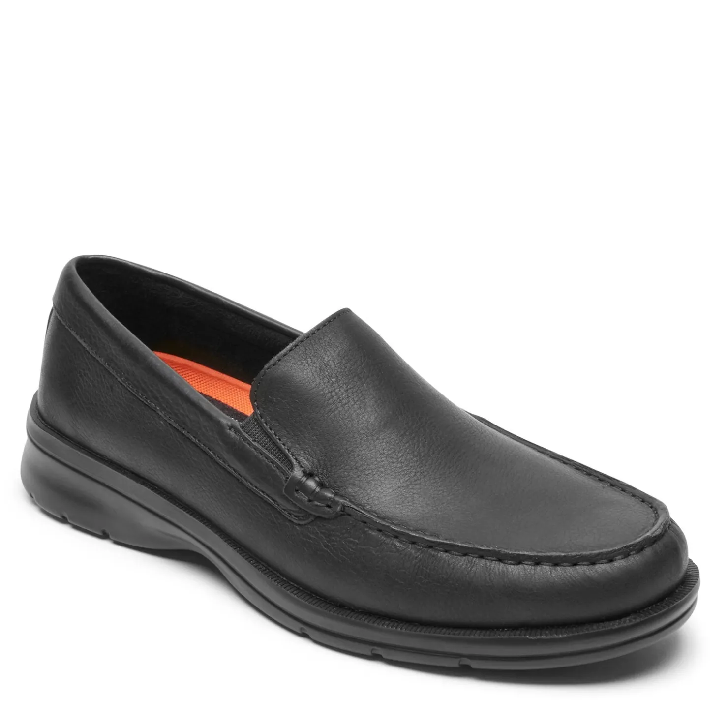Dress*Rockport Men's , Palmer Ventian Loafer Black Tumbled