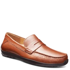 Loafers*Samuel Hubbard Men's , Free Spirit Slip-On Whiskey Tan Leather