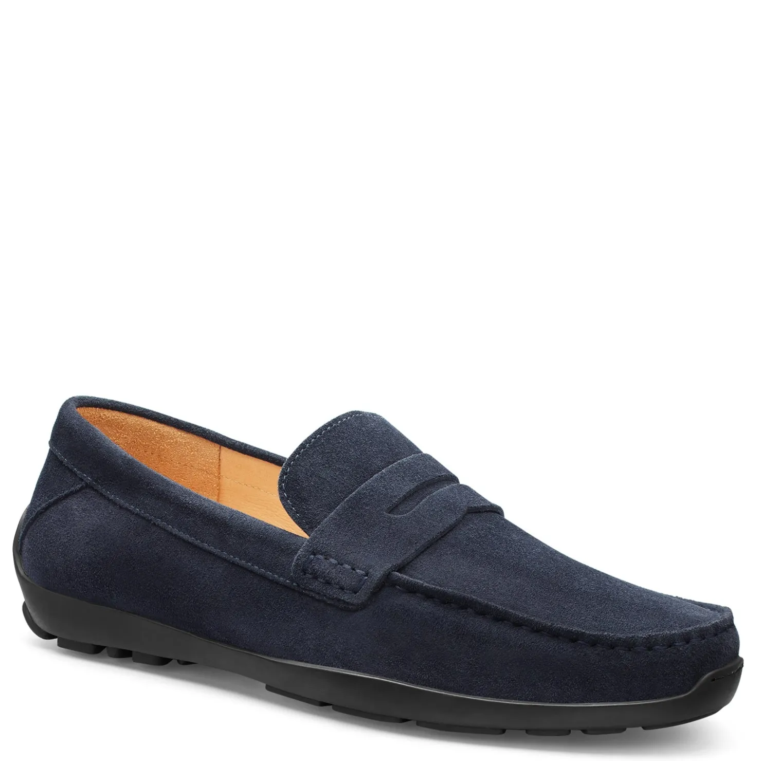 Loafers*Samuel Hubbard Men's , Free Spirit Slip-On Navy Suede