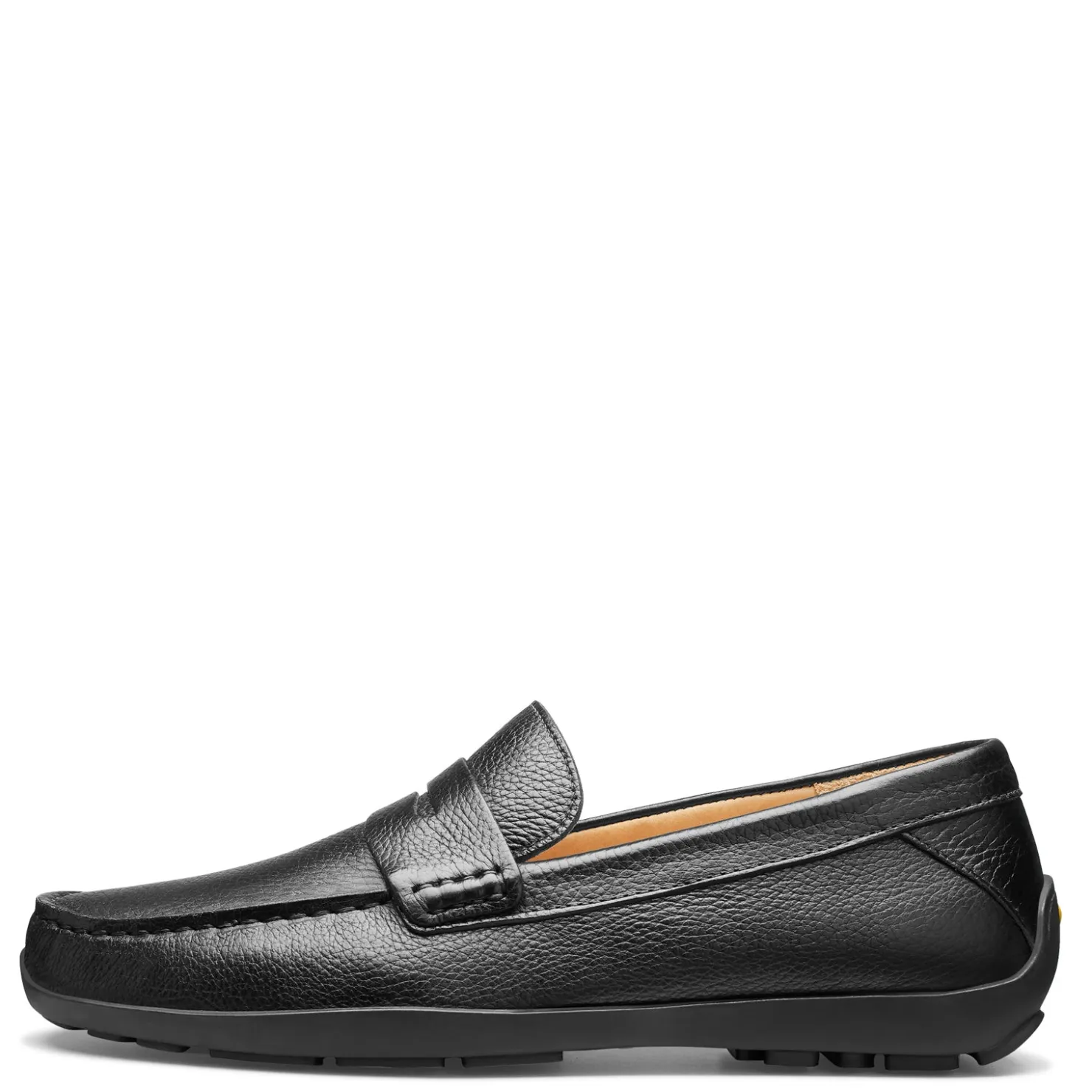 Loafers*Samuel Hubbard Men's , Free Spirit Slip-On Black Leather