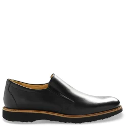Dress*Samuel Hubbard Men's , Frequent Traveler Slip-On Black Leather